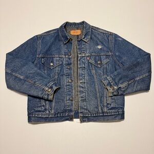 Vintage Levi’s Made In USA Blanket Lined Trucker Jacket Size 44